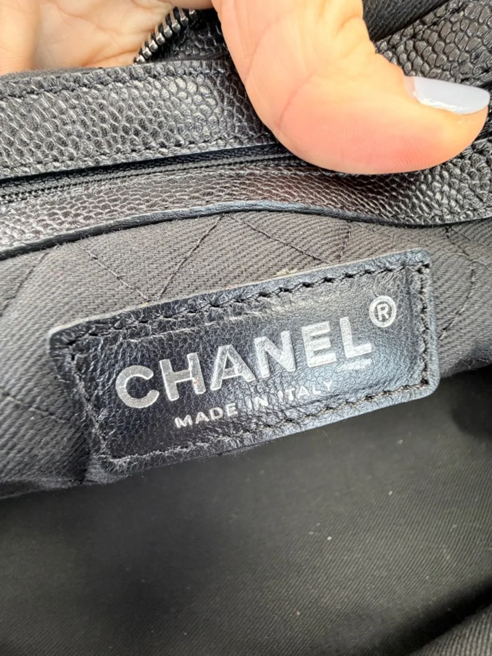 Chanel Coco Optic Graphic Bowler Large Bag